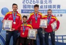 España consigue seis medallas en el World Élite de Taipéi de tenis de mesa