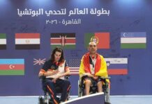 Martínez Tajuelo y Elena Valencia, plata por parejas en el World Challenger de boccia de El Cairo
