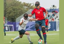 Adolfo Acosta guía a España con un hattrick en el Europeo de fútbol para ciegos